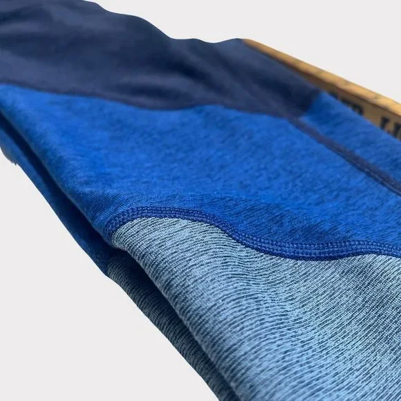 Outdoor Voices 7/8 Tri-Tone Mid Rise Leggings XS Blue Springs - Picture 6 of 8